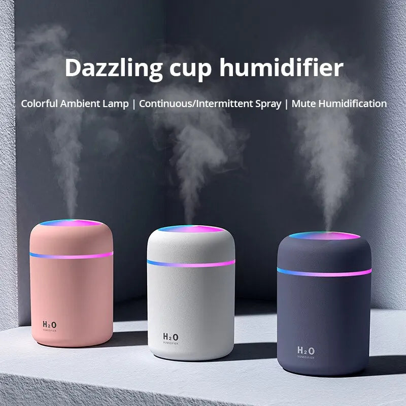 USB Portable Electric Air Humidifier Aroma Oil Diffuser