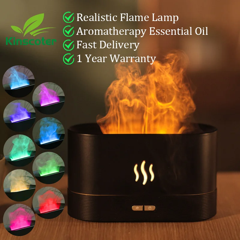 Air Humidifier Flame Lamp